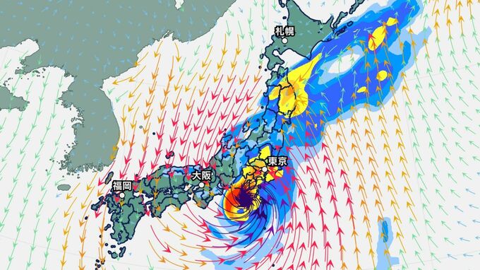 【台風情報】台風25号　関東で最大瞬間風速50m、24時間雨量300ミリ予想　20日～21日に東日本接近おそれ【雨・風シミュレーション・全国週間天気予報】気象庁|TBS NEWS DIG