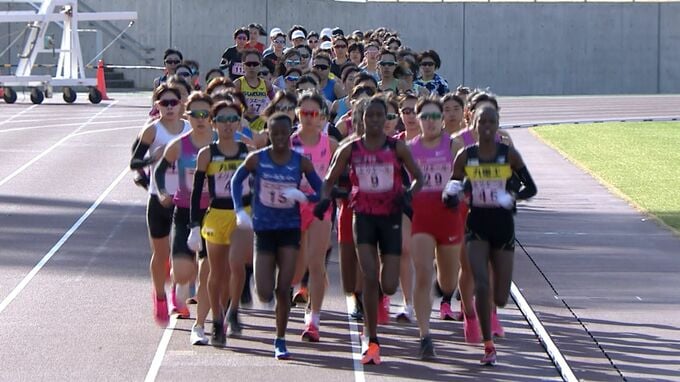 「山陽女子ロードレース大会」師走の岡山路を女性ランナーが疾走　マーガレット・アキドル選手が優勝【岡山】|TBS NEWS DIG