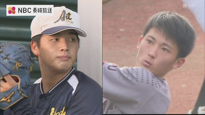 長崎出身　プロ野球ドラフト指名　ヤクルト１位中村優斗投手　巨人２位浦田俊輔選手　|　長崎のニュース | 天気 | NBC長崎放送