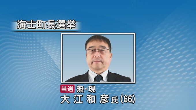 海士町長選挙　現職・大江氏が無投票当選|TBS NEWS DIG