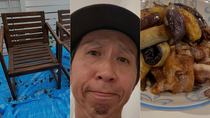 【 アンガールズ 】山根良顕　椅子を手塗り＆晩ご飯を手作り　フォロワー感嘆「パパしてますね～」「むっちゃエラい」|TBS NEWS DIG