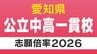 愛知県立中高一貫校の出願状況 2026年度 明和の普通コースは｢11.6倍｣ 時習館は｢5.02倍｣ 刈谷は｢6.54倍｣ 8校の志願倍率は？【令和8年度】　|　名古屋・愛知・岐阜・三重のニュース【CBC news】 | CBC web