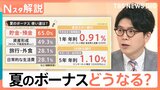 夏のボーナス 平均支給額45.7万円 企業の3割で去年より増加、使い道は「貯金・預金」が最多【Nスタ解説】|TBS NEWS DIG