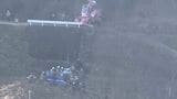 【速報】コンクリートミキサー車が道路から転落 運転手の男性が重体の模様|TBS NEWS DIG