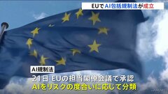 EUで世界初のAI規制法が成立　違反の場合、最高で3500万ユーロの制裁金も| TBS CROSS DIG with Bloomberg