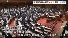 改正政治資金規正法が成立　野党は「抜け穴だらけのザル法」と批判　検討事項多く実効性には疑問残る| TBS CROSS DIG with Bloomberg