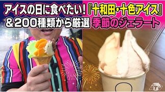 アイスの日に食べたい！200種類から厳選された季節のジェラートと花火のような『十和田・十色アイス』　（青森・十和田市）　|　青森のニュース│ATV NEWS│青森テレビ