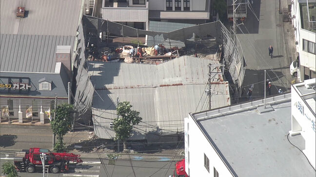 倒壊した建物　解体業者の届け出は築42年、実際は築56年　現場責任者とみられる男性（41）とインドネシアからの技能実習生（23）が死亡　福岡・久留米市|TBS NEWS DIG