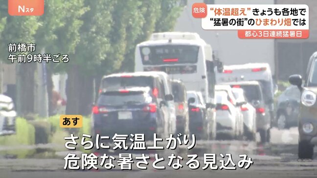 東京3日連続の猛暑日　全国各地で体温超えの危険な暑さ　あす（21日）にかけてさらに気温が上がる見込み　熱中症などに引き続き警戒必要|TBS NEWS DIG