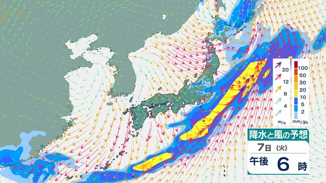 【気象庁】7日は西日本で大気の状態非常に不安定に　土砂災害・低い土地の浸水・河川の増水に注意・警戒【12日(日)にかけての雨風シミュレーション】|TBS NEWS DIG