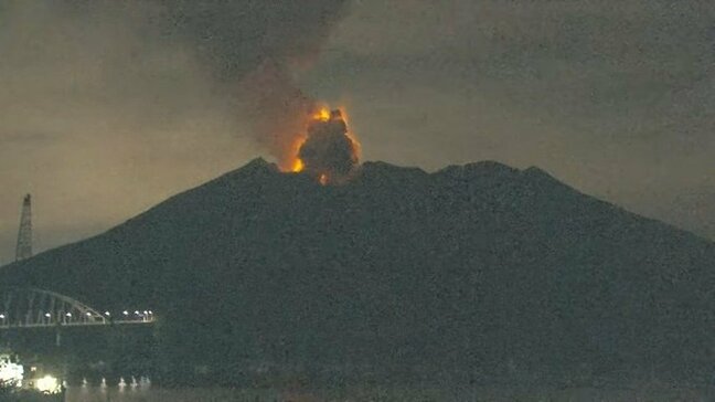 桜島で爆発　噴煙１６００ｍ【19日夜～20日午前の降灰予報】鹿児島・宮崎|TBS NEWS DIG