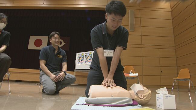 救急車到着まで平均「9分54秒」 【救急の日】に学ぶ心肺蘇生とAEDの使い方 救命研修会 山口|TBS NEWS DIG