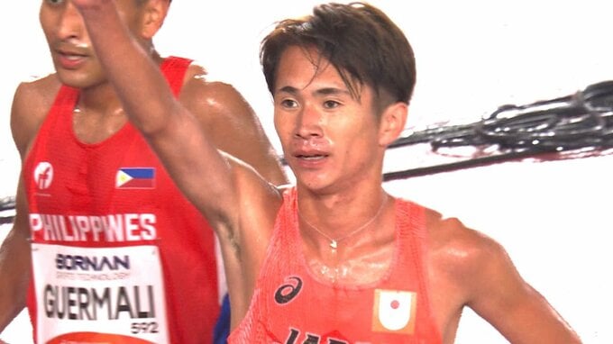 男子5000mで山口智規が銀メダル！ロングスパートで日本勢32年ぶりの表彰台、森凪也は4位【アジア大会】|TBS NEWS DIG