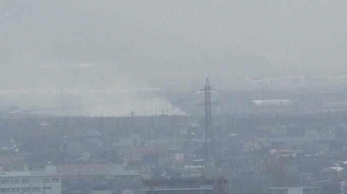 【速報】岡山市南区で建物が炎上中　消防が消火作業中　|　岡山・香川のニュース | 天気 | RSK山陽放送