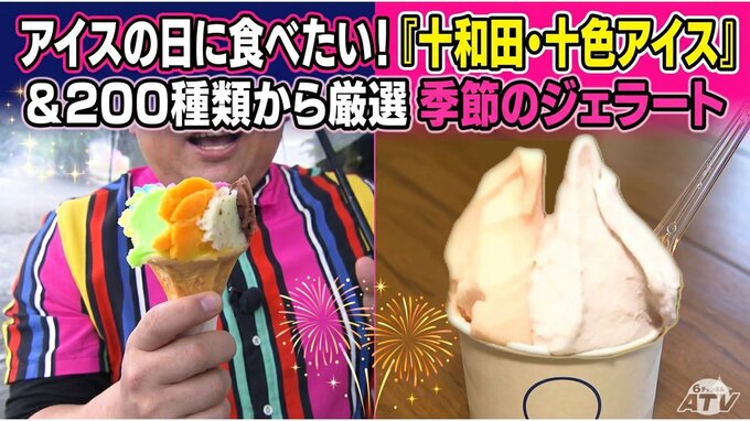 アイスの日に食べたい！200種類から厳選された季節のジェラートと花火のような『十和田・十色アイス』　（青森・十和田市）|TBS NEWS DIG