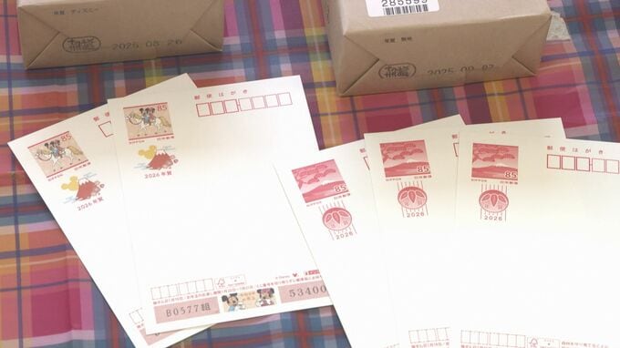 去年の半分以下…｢さみしい｣　新年用「年賀はがき」20万4000枚が下関郵便局に到着|TBS NEWS DIG