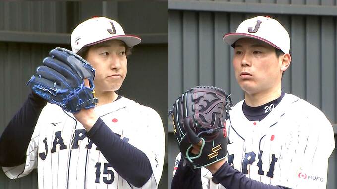 “侍の守護神候補”の栗林良吏と大勢の2人がそろってブルペン入り【WBC】|TBS NEWS DIG
