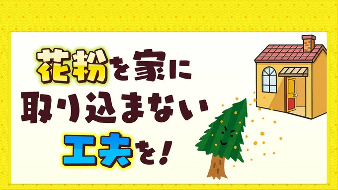 花粉本格シーズン到来　週末は花粉大量飛散　家の中に花粉を取り込まない工夫を|TBS NEWS DIG