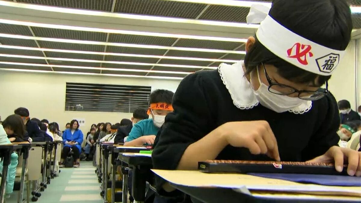 一珠入魂！ハチマキ巻いてそろばん弾く「かごしまU-15珠算大会」きょう