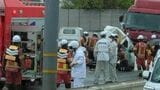【国道2号 多重追突死亡事故】「大型トラック2台に軽乗用車が挟まれ大破」銀行員の男性(63)が死亡【続報】 | 岡山・香川のニュース | 天気 | RSK山陽放送