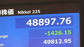 日経平均 一時1400円以上値下がり 財政悪化懸念で円・債券にも売り、円安・債券安で「トリプル安」に|TBS NEWS DIG