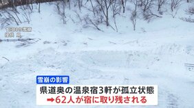 雪崩で孤立続く温泉宿&nbsp;宿泊客ら62人&nbsp;ヘリで救出へ　福島市|TBS NEWS DIG