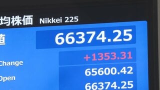 日経平均、一時1300円超値上がり　半導体関連や電子部品に買い注文　先週末ＮＹ市場の半導体株高受け　| TBS CROSS DIG with Bloomberg