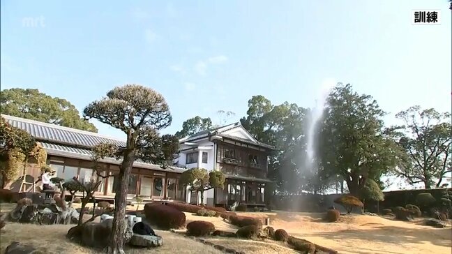 文化財防火デーを前に 都城島津邸で消防訓練|TBS NEWS DIG