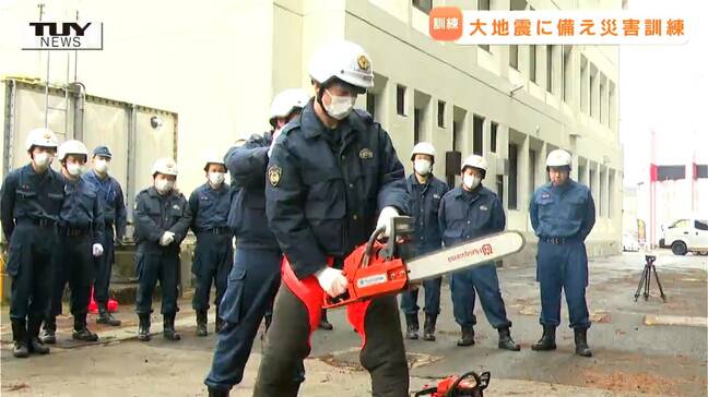 震災の教訓を若い警察官へ　米沢市で大規模地震を想定した災害訓練　東日本大震災から15年（山形）|TBS NEWS DIG