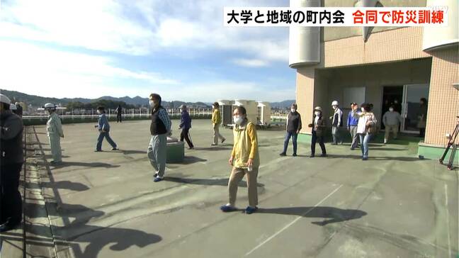 「能登の地震があってから南海トラフ地震に対する防災意識を高めるべきだと思い参加」高知市の大学と近隣住民が合同で防災避難訓練【高知】|TBS NEWS DIG