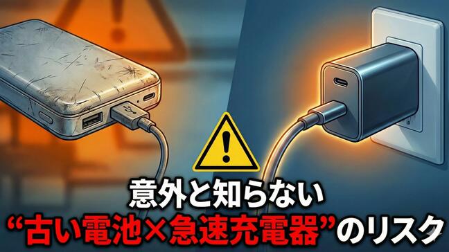 「コタツとソファが燃えていた」意外と知らない“古いバッテリー×急速充電器”のリスク|TBS NEWS DIG