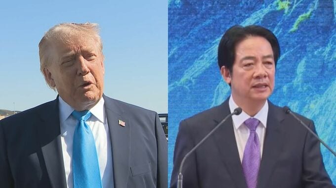 トランプ大統領　台湾の頼総統と直接対話の考え　武器売却をめぐり　実施されれば中国が強く反発か