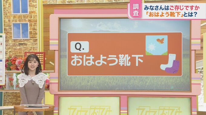 「おはよう靴下」って何？出身地の常識は非常識？【ひるおび】|TBS NEWS DIG