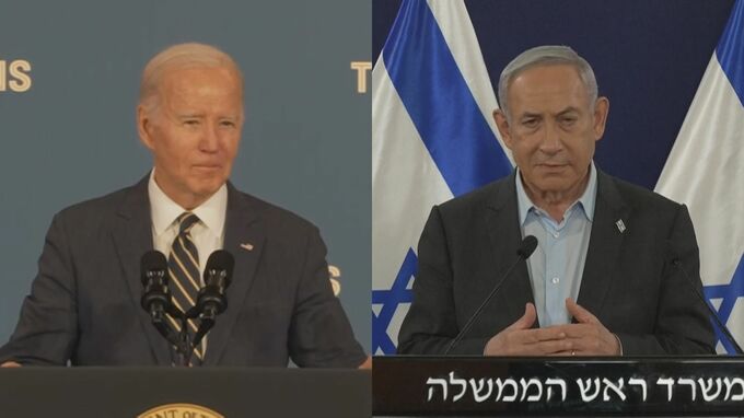 バイデン大統領　ネタニヤフ首相と電話会談　人質解放での連携を再確認　入植者の暴力に懸念も