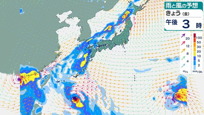 「台風13号」に？すでに「台風の渦のようなもの」が…「台風11号」沖縄に接近「台風12号」熱帯低気圧に変わっても大雨もたらす恐れ　アメリカ・ヨーロッパの進路予想は？【9月6日にかけての雨風シミュレーション】|TBS NEWS DIG