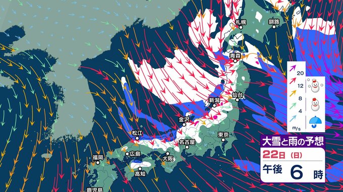 【関東甲信気象情報】関東北部で70㎝ 甲信で50㎝の降雪予想 あす朝までに多い所で　積雪や路面の凍結による交通障害に警戒・注意を【 雪と雨のシミュレーション】|TBS NEWS DIG