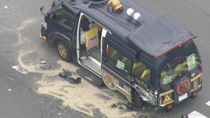 幼稚園のバスと乗用車が衝突　園児9人含む14人を救急搬送　重傷者はいない模様|TBS NEWS DIG