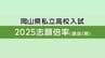 【全校の倍率掲載】岡山県私立高校入試2025志願倍率・1期　就実・特進ハイグレード54.95倍　岡山龍谷・特進44.05倍　作陽学園・特進アドバンス15.05倍　明誠・特進Ⅲ類・12.10倍　【1月17日発表】　|　岡山・香川のニュース | 天気 | RSK山陽放送