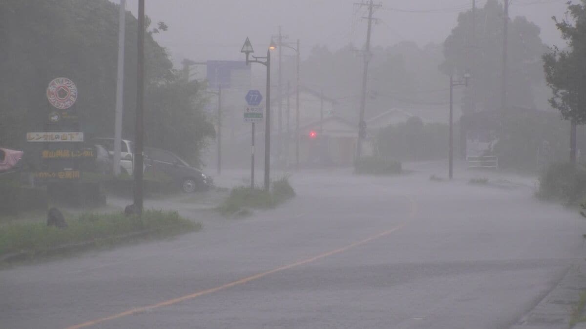 鹿児島県内では線状降水帯のおそれ　低い土地の浸水などに厳重警戒を