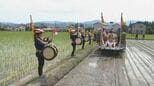 米どころの水田に太鼓の響き　豊作を願って演奏会　長野・安曇野市　|TBS NEWS DIG