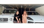 【 川崎希 】 「ベンツのゲレンデとポルシェのカイエンの2台を使い分けてて」　愛車２台と夫婦ショット　「妊娠中はカイエンが乗りやすいんだ♥」|TBS NEWS DIG