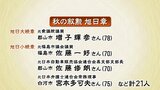 さまざまな分野で功績　秋の叙勲の受章者発表　福島県内からは７３人受章　|　福島のニュース│TUF