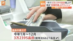 1年間の食品値上げ“3万品目超”　値上げ率の平均は15%　記録的な“値上げラッシュ”| TBS CROSS DIG with Bloomberg