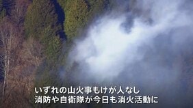 群馬と神奈川で「山火事」相次ぐ　いずれも鎮火に至らず、消防や自衛隊がきょう朝から消火活動を再開する予定|TBS NEWS DIG