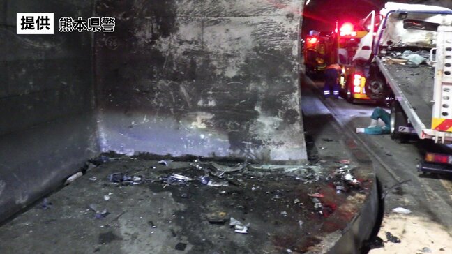 九州自動車道でトラック事故　宮崎県の運転手が死亡　熊本|TBS NEWS DIG