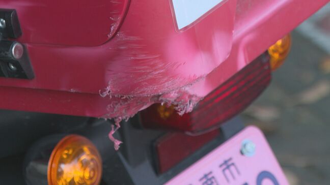 停止していた郵便局のバイクに車が追突　局員はバイクの下敷きに…病院に搬送（山口）|TBS NEWS DIG