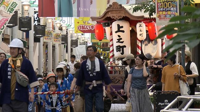 「甚九郎稲荷 夏祭り」約50人がだんじりを引いて町内を練り歩き 25日夜は小学生の巫女による舞を奉納【岡山】|TBS NEWS DIG