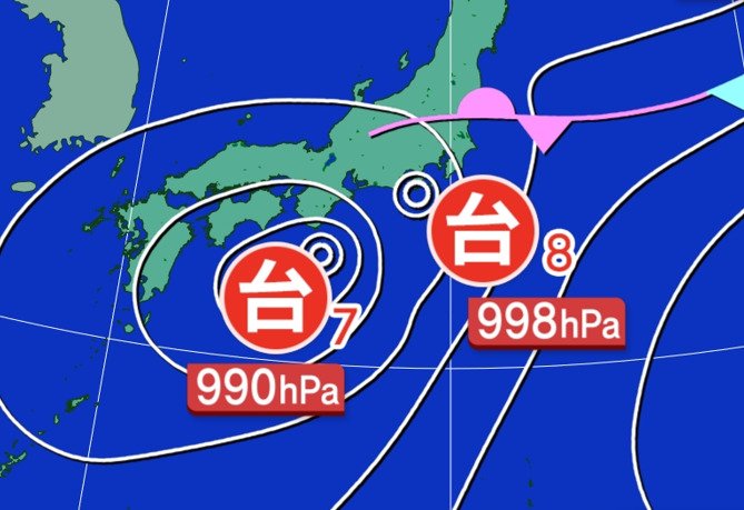 【7号・8号ダブル台風】東海地方と関東甲信地方中心に長時間大雨となるおそれ　最新の全般気象解説情報は（25日午後5時時点）|TBS NEWS DIG
