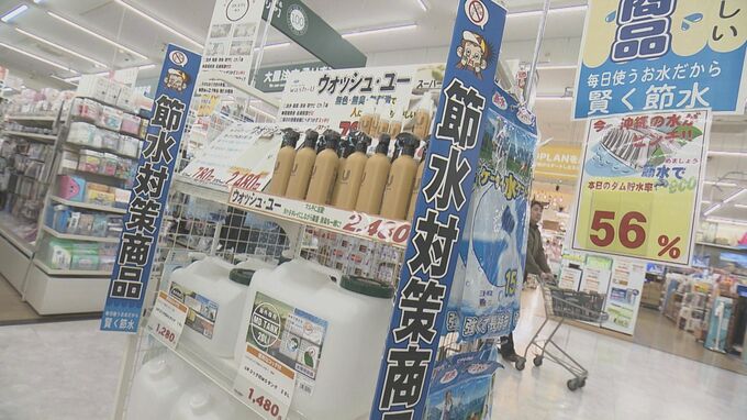 ダム貯水率は55.7%に…　県民の節水意識高まる　ホームセンターでは５年ぶりに節水対策コーナー|TBS NEWS DIG