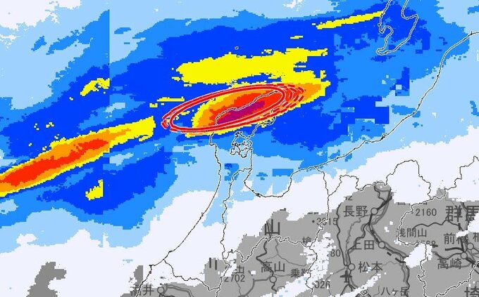 【石川県】能登半島地震被災地　線状降水帯発生で”猛烈な雨”が降り続く　1時間雨量  輪島121ミリ 珠洲76ミリ観測史上最大に　日中は大雨災害発生の危険度が急激に高まる可能性　適切な避難行動を|TBS NEWS DIG